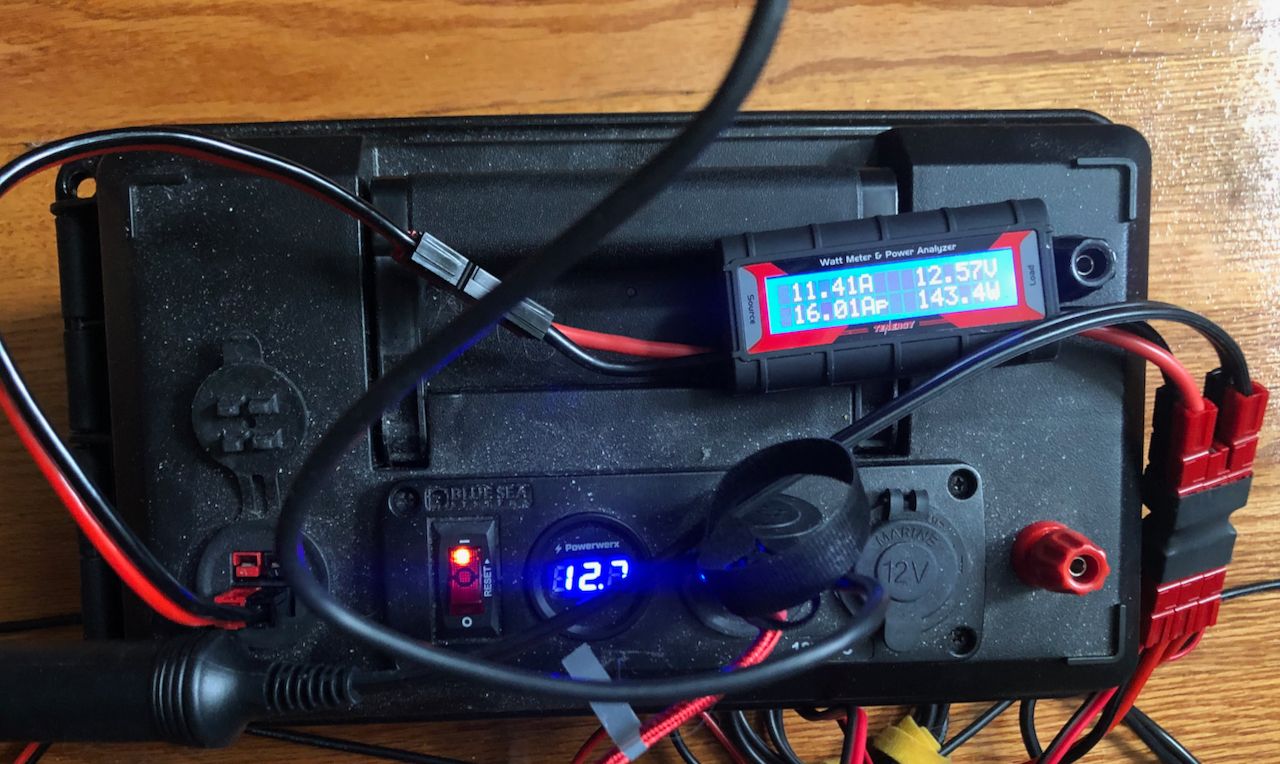 Battery box and DC power connections